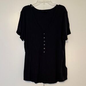 Liverpool navy blue top, size large